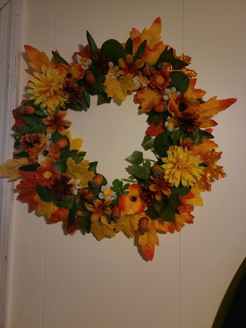Autumn Harvest Fall Wreath - Orange & Yellow